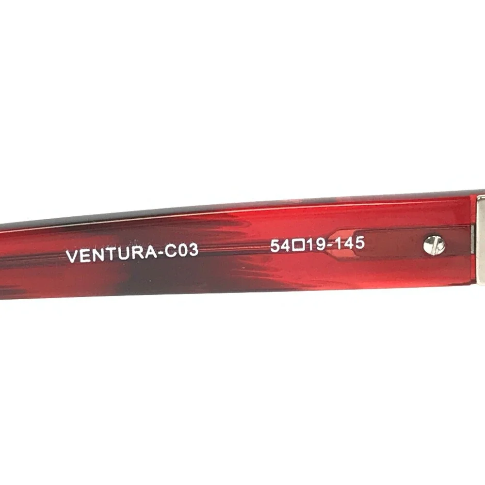 Public Eyeworks Eyeglasses Frames VENTURA-C03 Red Tortoise Rectangular 54-19-145